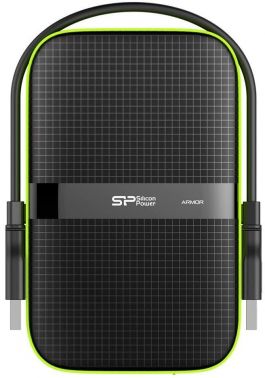 Внешний HDD  Siliсon Power  4 TB  A60 Armor, чёрный/зелёный, 2.5", USB 3.0