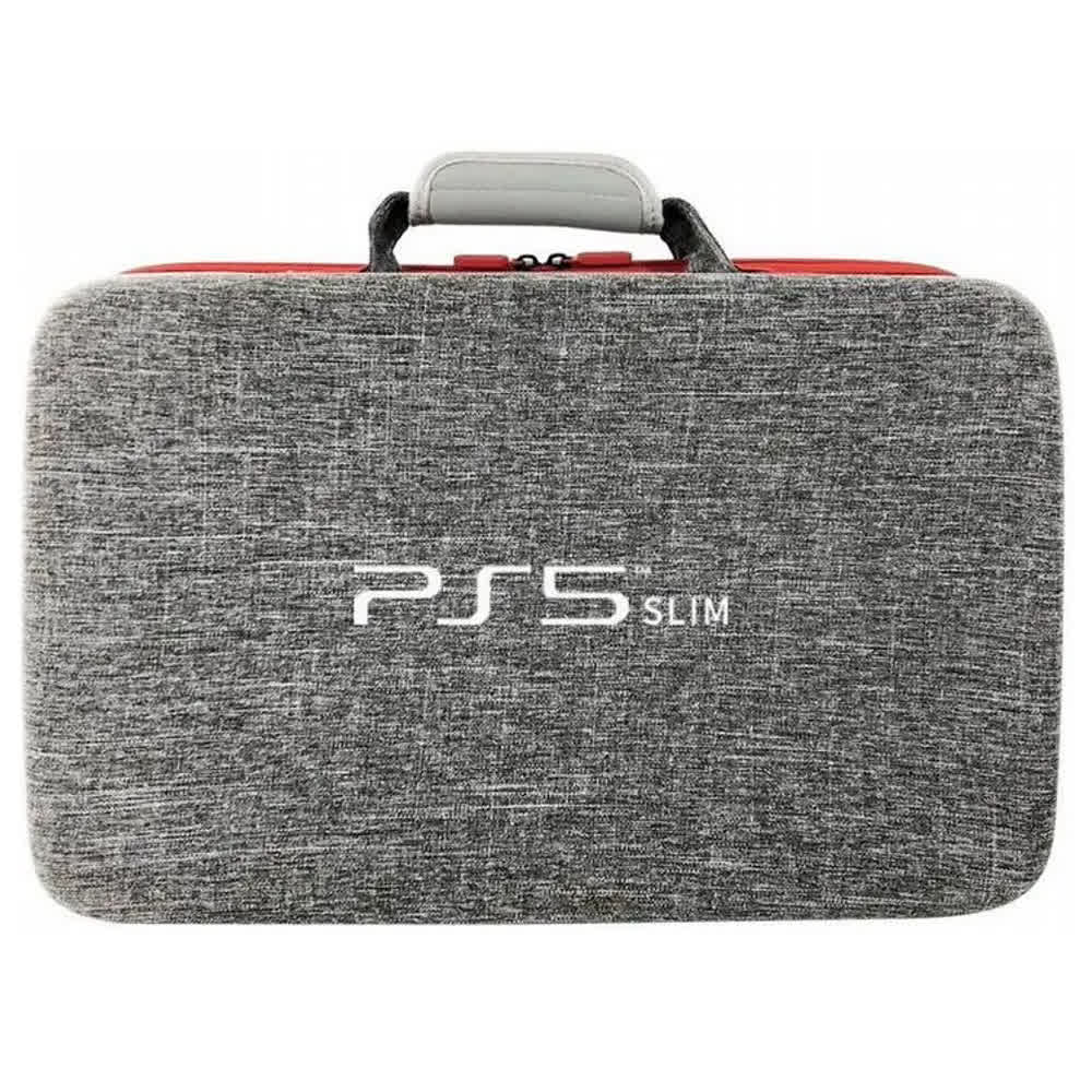 Сумка для консоли и геймпадов PS5 Slim Gray