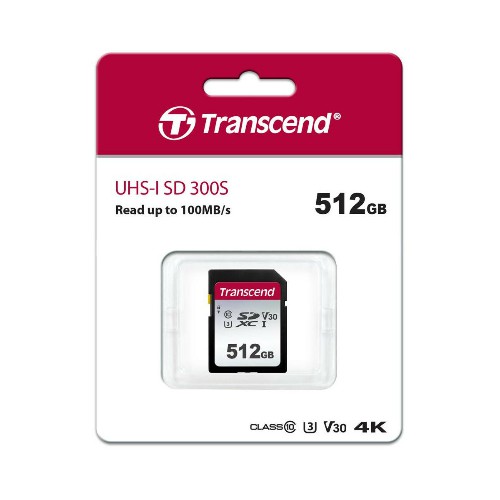 SDXC  512GB  Transcend 300S Class 10 UHS-I U3 V30