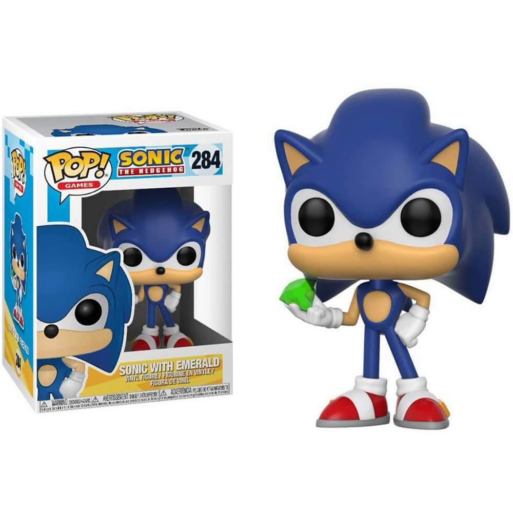 Фигурка Funko Pop! Games: Sonic The Hedgehog - Sonic with Emerald (284)