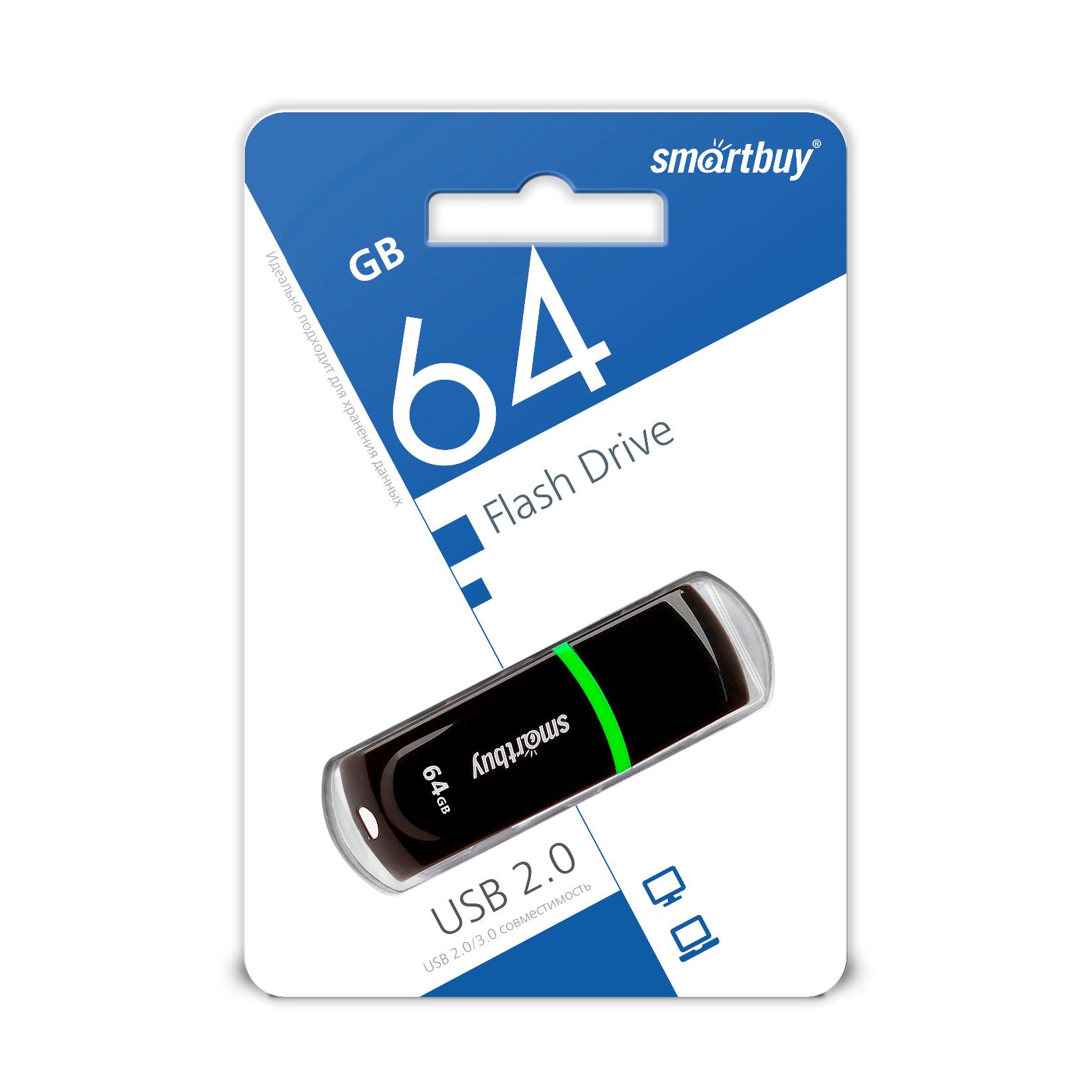 USB  64GB  Smart Buy  Paean  чёрный