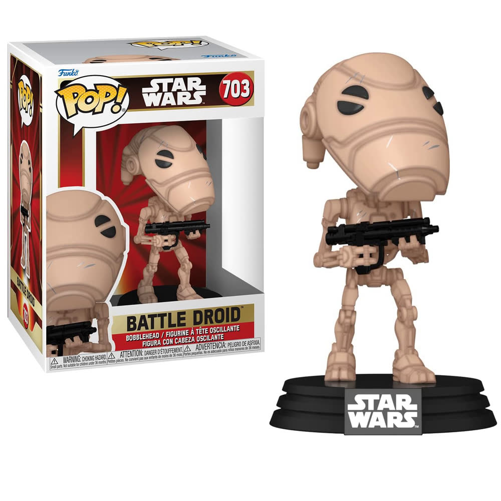 Фигурка Funko Pop! Star Wars EP1 The Phantom Menace Anniversary - Battle Droid (703)