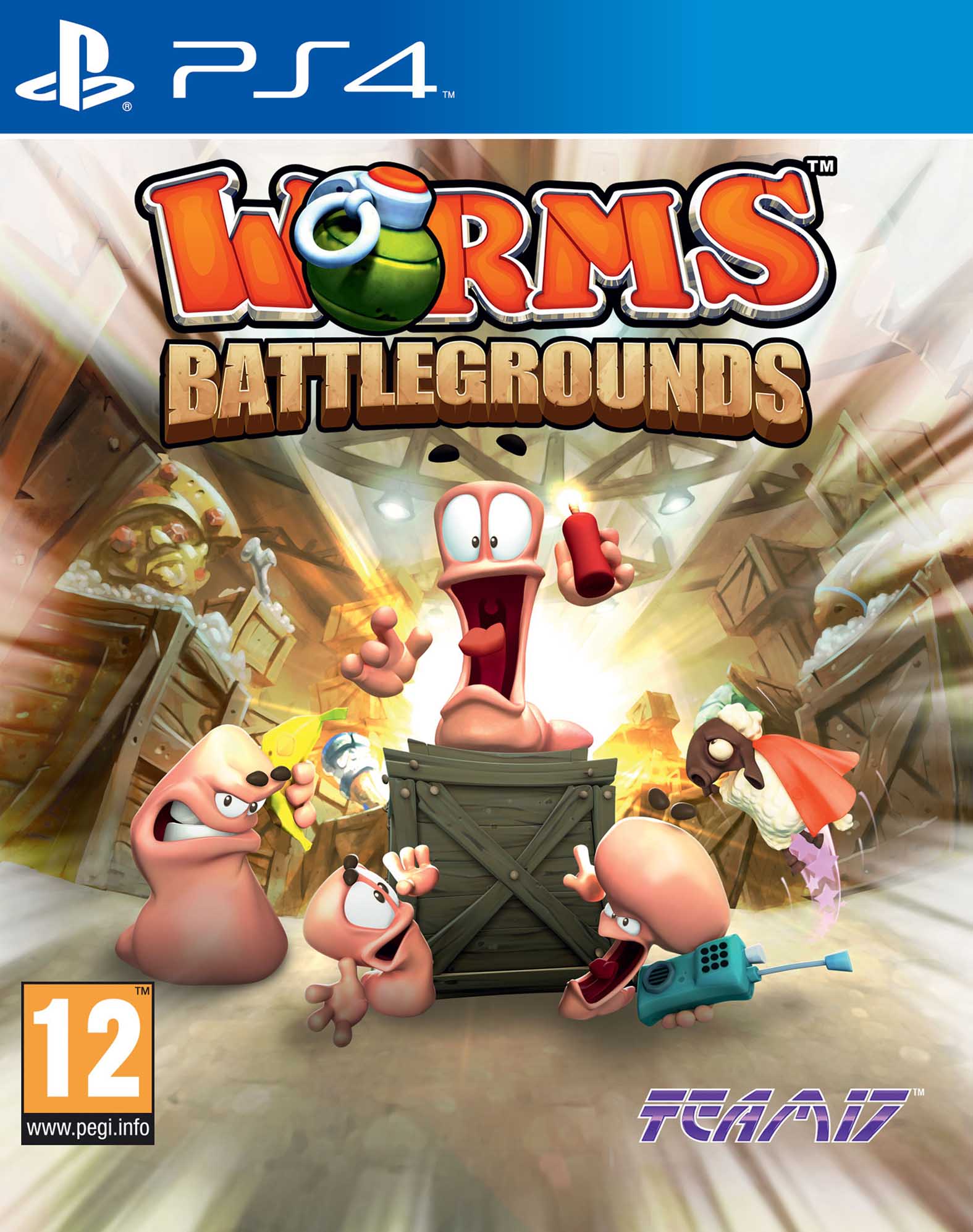 Worms Battlegrounds [PS4, английская версия]