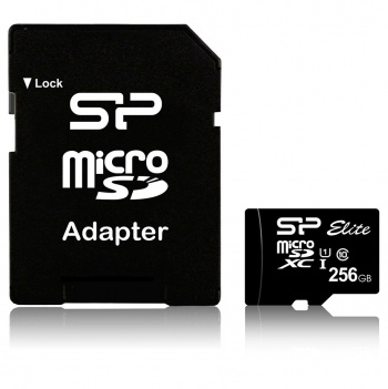 MicroSDXC  256GB  Silicon Power Class 10 Elite UHS-I (R/W 75/15 Mb/s) без адаптера