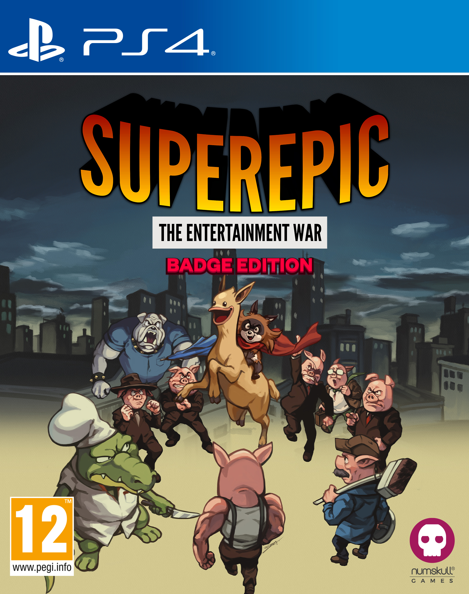 SuperEpic: The Entertainment War - Baddge Edition [PS4, английская версия]