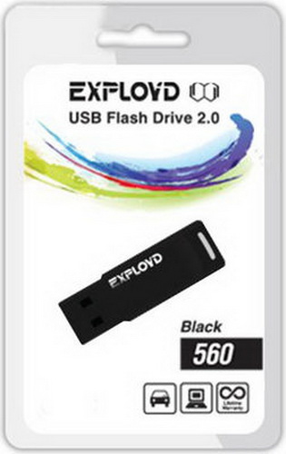 USB  8GB  Exployd  560  чёрный