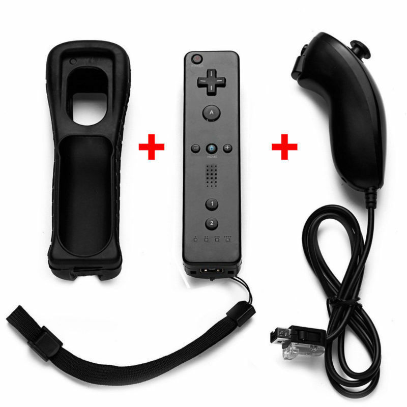 Джойстик Wii Remote Plus+Wii Nunchuk Black