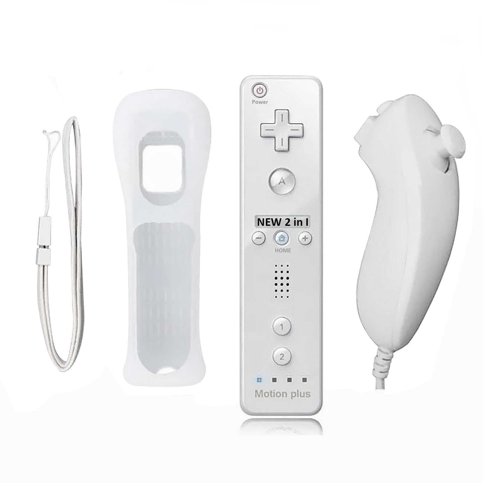 Джойстик Wii Remote Plus+Wii Nunchuk White