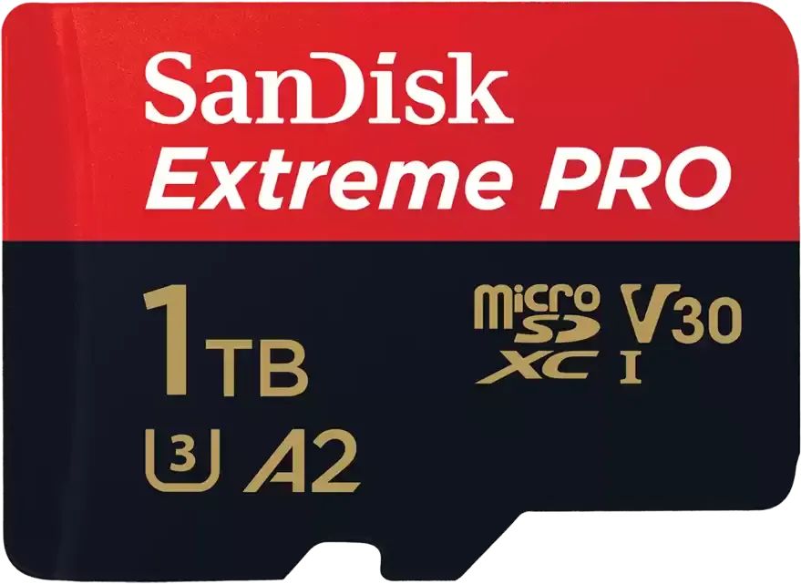 MicroSDXC  1TB  SanDisk Class 10 Extreme Pro A2 V30 UHS-I U3 (200 Mb/s) без адаптера