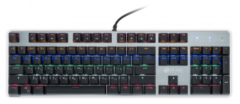 Клавиатура Оклик 970G Dark Knight механическая черный/серебристый USB for gamer LED