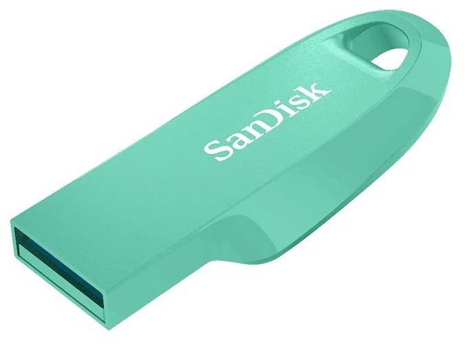 USB 3.2  64GB  SanDisk  Ultra Curve  зелёный