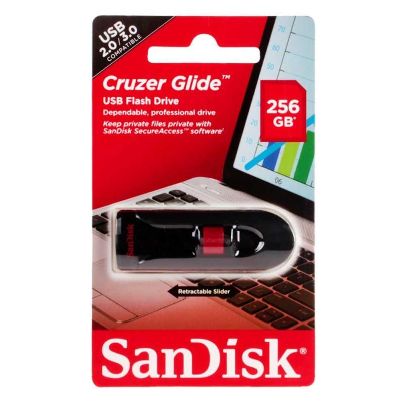USB  256GB  SanDisk  Cruzer Glide  чёрный