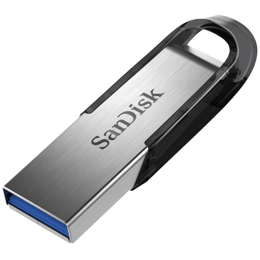 USB 3.0  128GB  SanDisk  Ultra Flair  корпус металл/чёрный