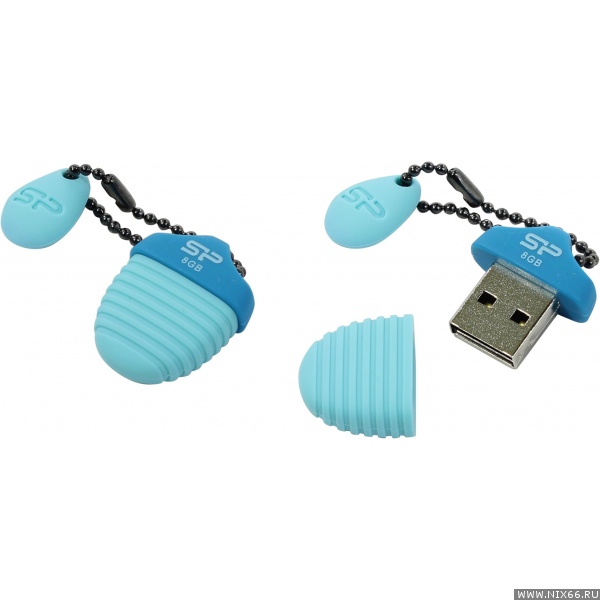 USB  8GB  Silicon Power  Touch T30  синий