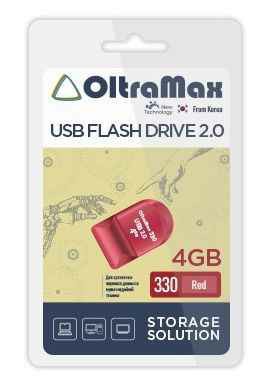 USB  4GB  OltraMax  330  красный