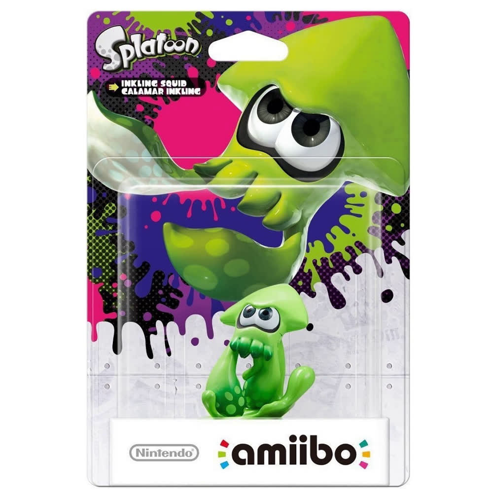 Inkling Squid, Neon Green (Splatoon коллекция) [Nintendo Amiibo Character]