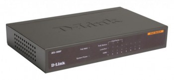 Коммутатор D-LINK DES-1008P/C1A 8x100Mb 4PoE 52W неуправляемый (1/10)