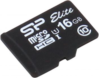 MicroSD  16GB  Silicon Power Class 10  Elite UHS-I (R/W 85/15 Mb/s) без адаптера