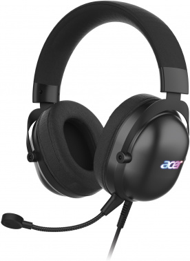 Игровая гарнитура ACER AHW122 2.1м мониторные USB оголовье (ZL.HDSCC.01U), черный (1/20)