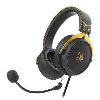 Игровая гарнитура A4TECH Bloody M590i Sports 1м мониторные USB оголовье (M590I SPORTS LIME), желтый/