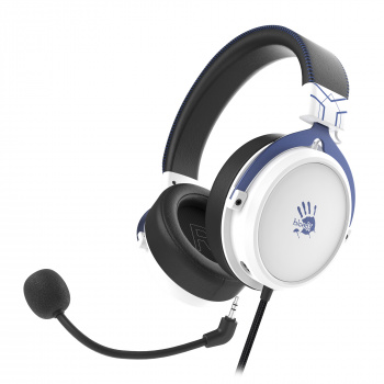 Игровая гарнитура A4TECH Bloody M590i Sports 1м мониторные USB оголовье (M590I SPORTS NAVY), синий/б