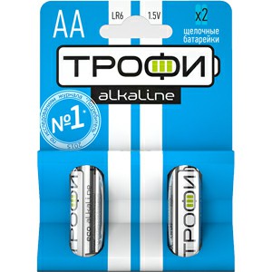 Элемент питания Трофи LR6-2BL ENERGY MAX  Alkaline (40/320/15360)