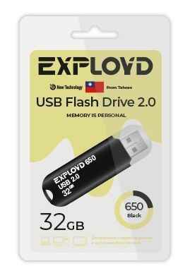 USB  32GB  Exployd  650  чёрный