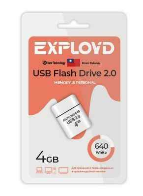 USB  4GB  Exployd  640  белый