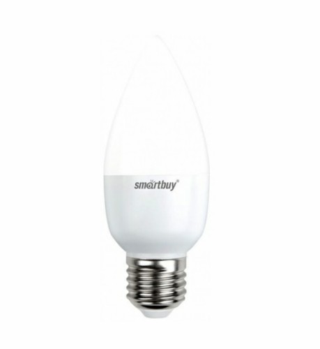 Лампа светодиодная SMARTBUY C37 9,5Вт 6000K E27 (свеча, холодный дневной свет)