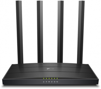 Роутер TP-LINK Archer C6U AC1200 10/100/1000BASE-TX черный (1/10)