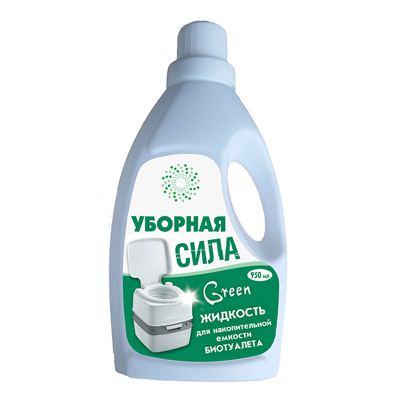 Уборная сила GreeN 950мл  жидкость для нижнего бачка (1/8)