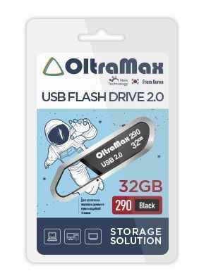 USB  32GB  OltraMax  290  чёрный