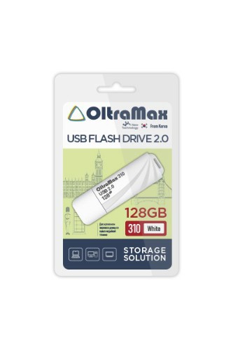 USB  128GB  OltraMax  310  белый