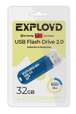 USB  32GB  Exployd  650  синий