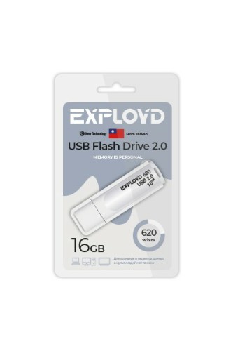 USB  16GB  Exployd  620  белый