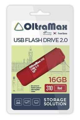 USB  16GB  OltraMax  310  красный