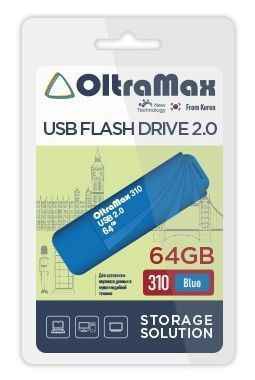 USB  64GB  OltraMax  310  синий