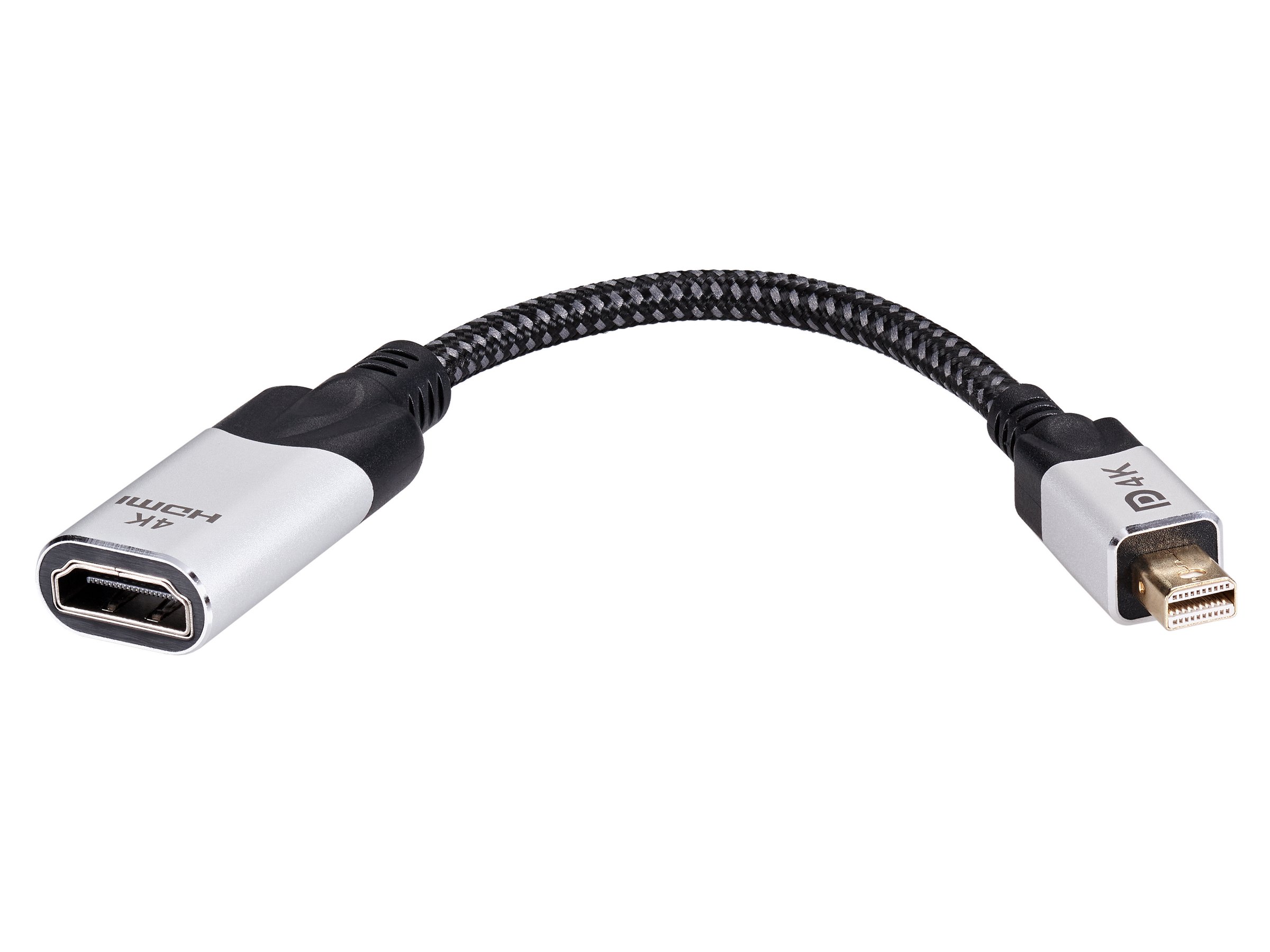 Адаптер miniDisplayPort(M) ---> HDMI(F) 0.15m 4K@60Hz VCOM <CG616M-0.15> (1/150)