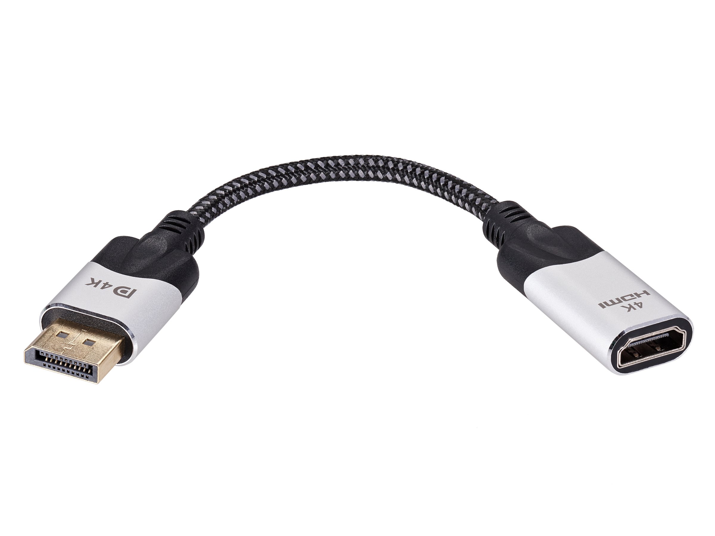 Адаптер DisplayPort(M) ---> HDMI(F) 0.15m 4K@60Hz VCOM <CG621M-0.15> (1/100)