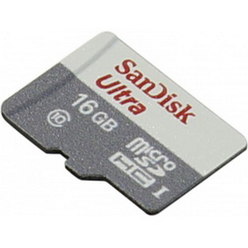 MicroSD  16GB  SanDisk Class 10 Ultra (80 Mb/s) без адаптера