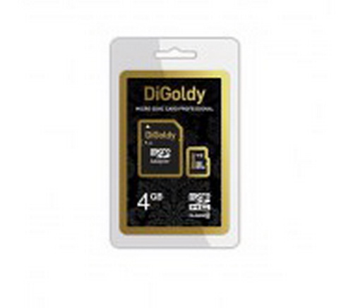 MicroSD  4GB  DiGoldy Class 10 без адаптера