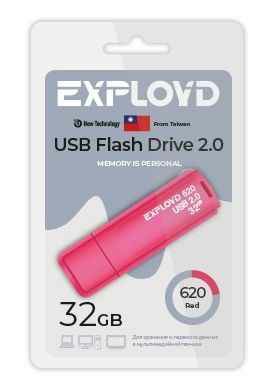 USB  32GB  Exployd  620  красный