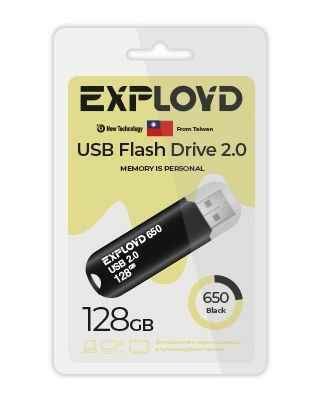 USB  128GB  Exployd  650  чёрный