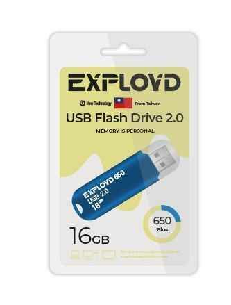 USB  16GB  Exployd  650  синий