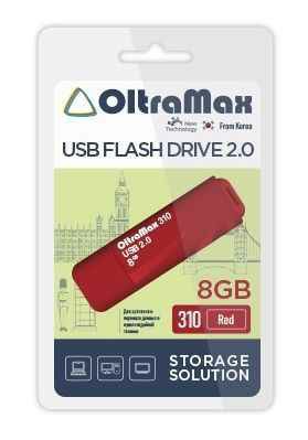 USB  8GB  OltraMax  310  красный