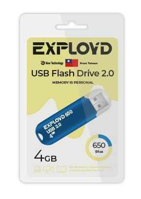 USB  4GB  Exployd  650  синий