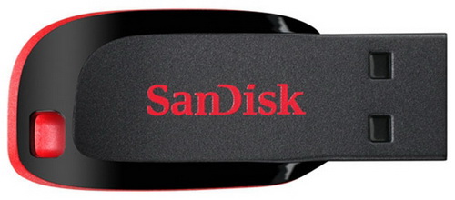 USB  16GB  SanDisk  Cruzer Blade  чёрный