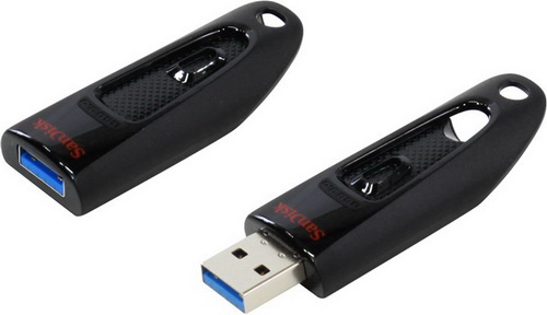 USB 3.0  128GB  SanDisk  Ultra  чёрный