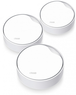 Mesh-система TP-LINK Deco X50-PoE(3-pack), бесшовный, AX3000 1000/2500BASE-T (упак.:3шт), белый (1/4