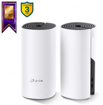 Mesh-комплект TP-LINK Deco M4 (DECO M4(2-PACK), AC1200, бесшовный, 10/100/1000BASE-TX (упак.:2шт), б